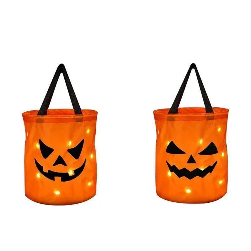 LED Pumpkin Treat Bucket