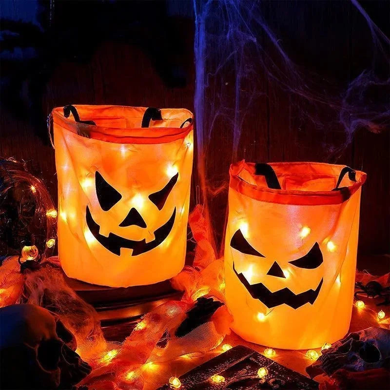 LED Pumpkin Treat Bucket