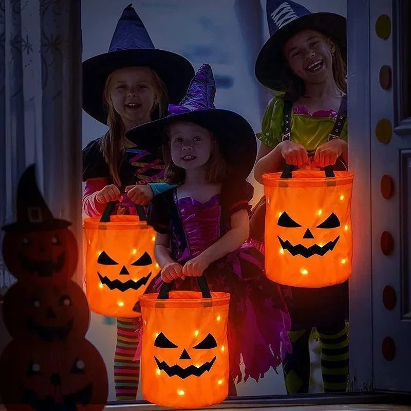 LED Pumpkin Treat Bucket